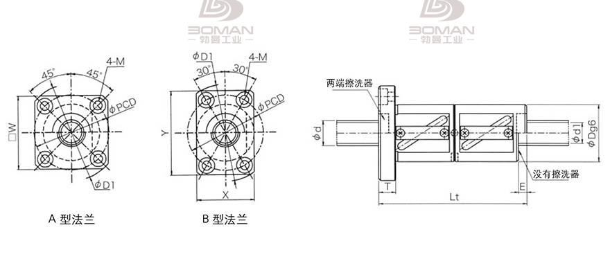 KURODA GR1605DD-BALR 黑田精工丝杆底座安装方法