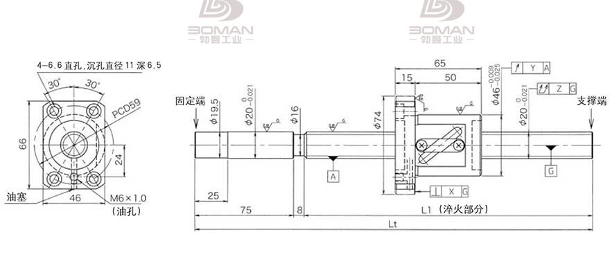 KURODA GG2010DS-BALR-1005A 黑田精工8815k丝杆