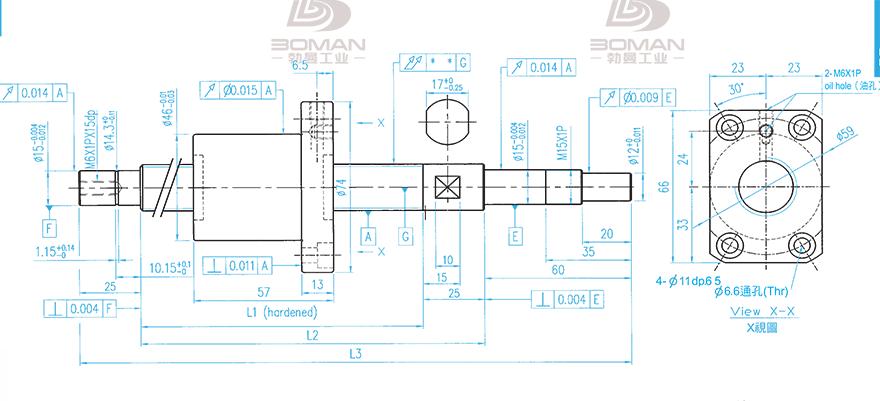 TBI XSVR02010B1DGC5-399-P1 tbi滚珠丝杠型号说明