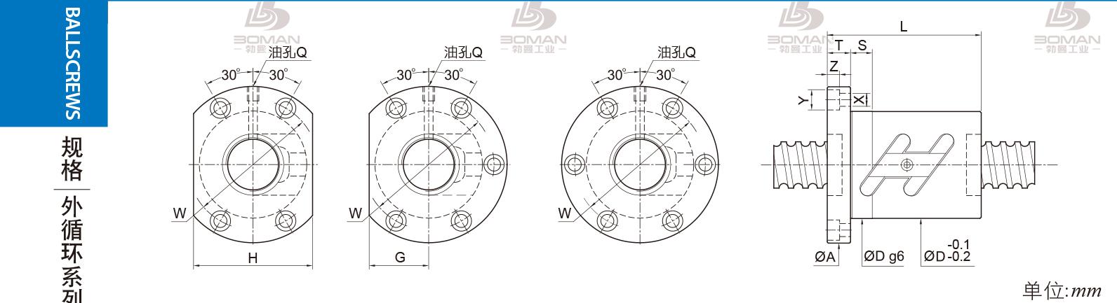 PMI FSWC8012-7.5 PMI丝杆导轨超薄型号